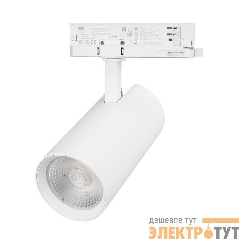 Светильник светодиодный LGD-GERA-4TR-R90-40W Day4000 WH 55deg 230В IP20 40Вт 4000К метал. Arlight 055143