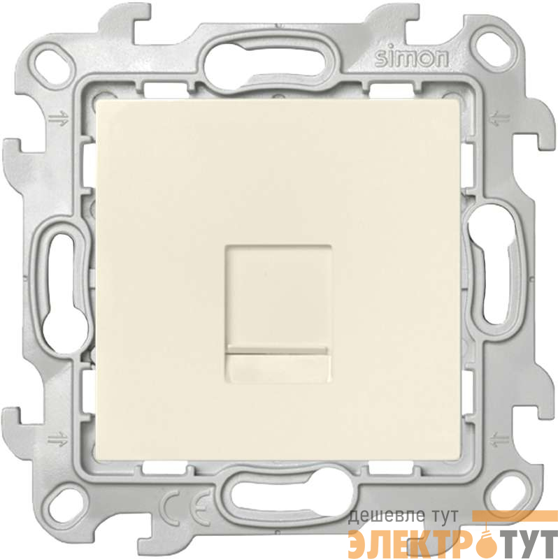 Розетка компьютерная СП Simon 24 RJ45 кат.5E UTP IP20 механизм сл. кость Simon 2410598-031