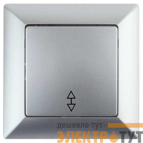 Переключатель 1-кл. СП Solo 4-103-03 10А 250В IP20 алюм. Intro Б0053579