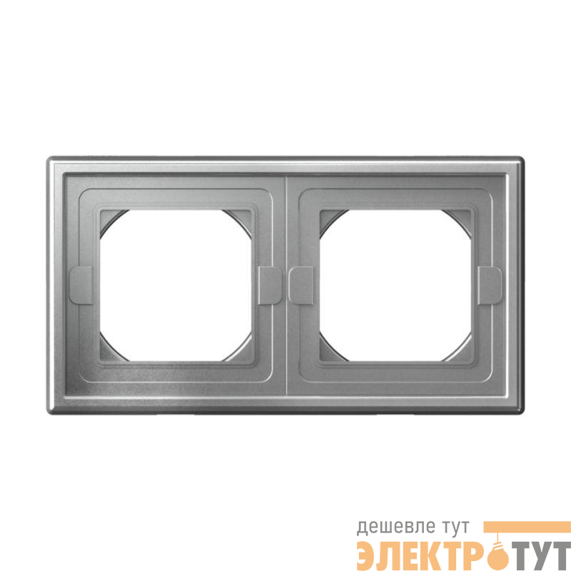 Рамка 2-м ArtGallery IP44 алюм. SE GAL440302