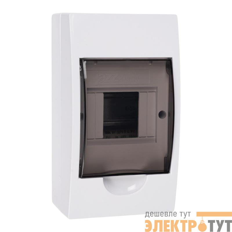 Бокс модульный накладной PDB/W 1004 WH (ЩРН-П- 4) IP41 пластик. Pro JazzWay 5071643