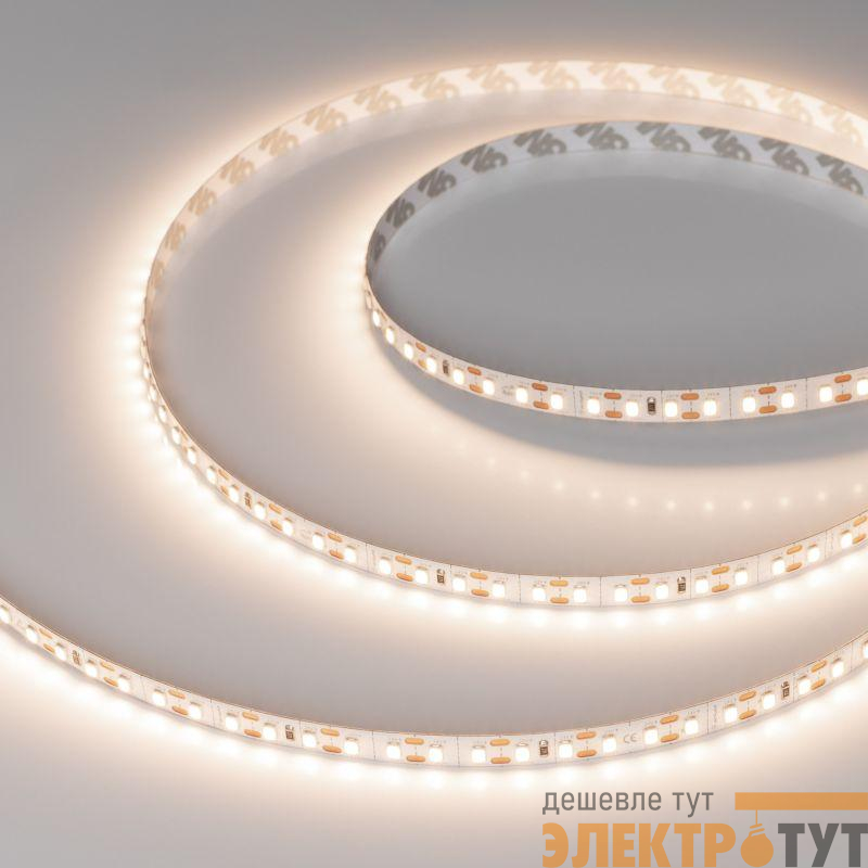 Лента светодиодная FC-A120-8mm 24V Warm3500-CX1 5Вт/м IP20 резка 1 светодиод (уп.5м) Arlight 052926