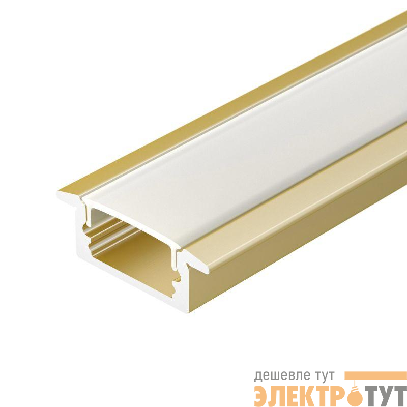 Профиль LINE-2308-F-2000 ANOD GOLD L2000 алюм. Arlight 039989