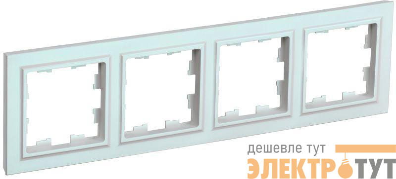 Рамка 4-м BRITE РУ-4-БрЖ жемчуж. IEK BR-M42-K36