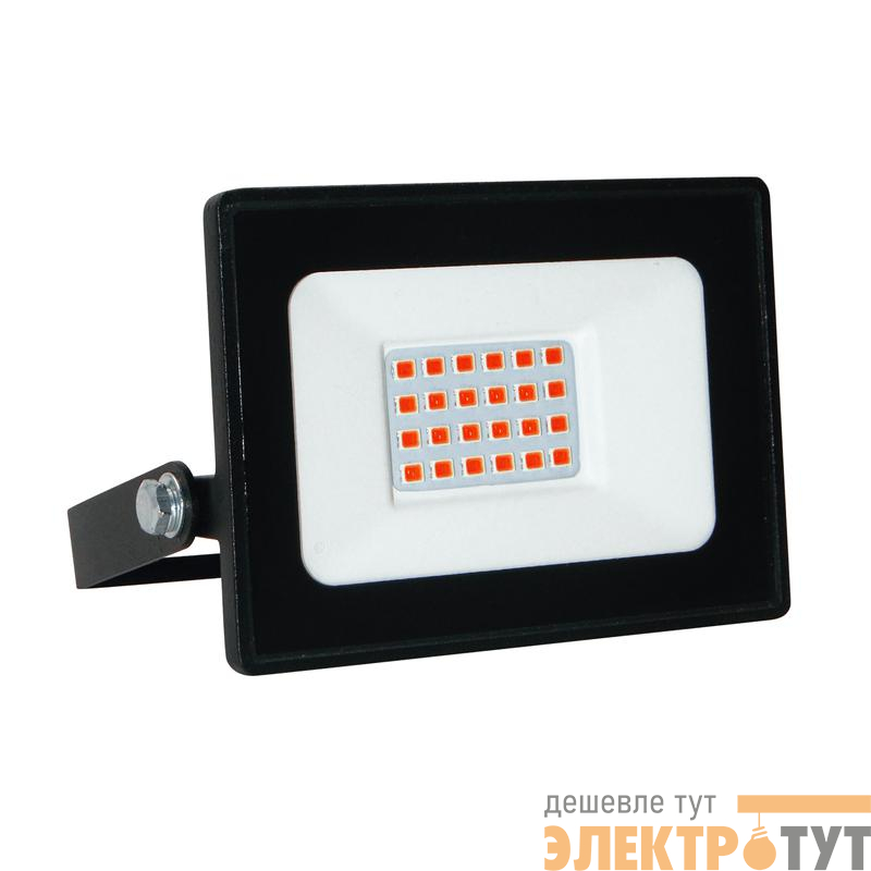Прожектор светодиодный ULF-Q517 20W/RED 20Вт IP65 220-240В красн. свет BLACK Volpe UL-00011651