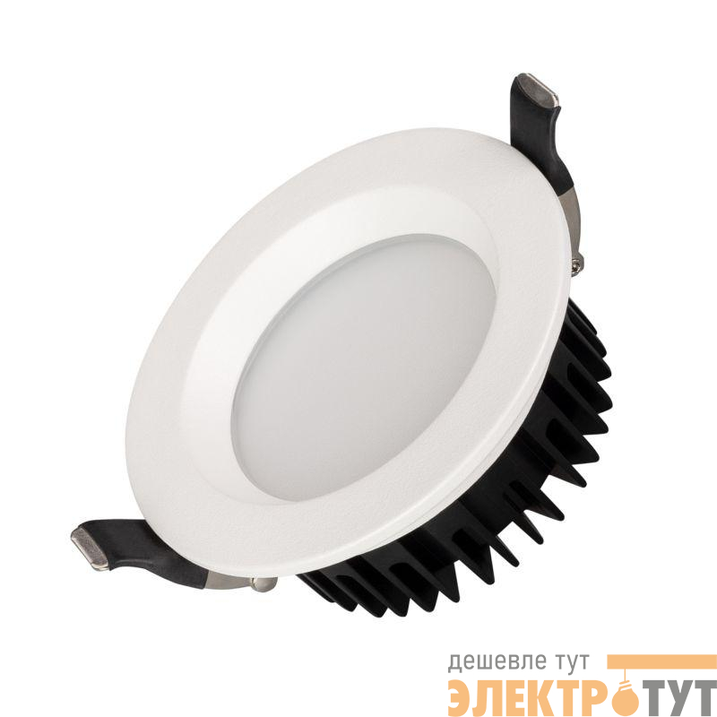 Светильник светодиодный MS-MIST-BUILT-R105-9W Day4000 (WH 110 deg 230В) IP54 металл Arlight 039061