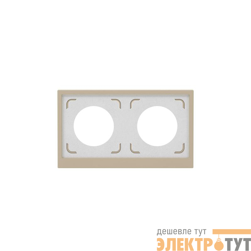 Рамка 2-м KANT IP44 ванильн. марципан DKC 7015944