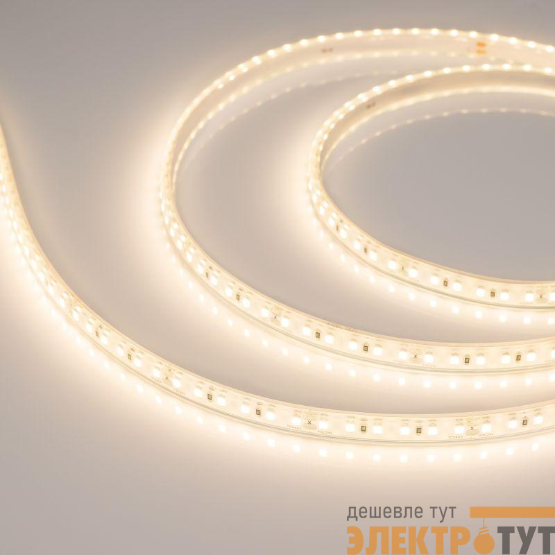 Лента светодиодная RTW-PU-A120-10.5mm 24V Warm 3000К 16.8Вт/м IP68 Wire 2м герметичная (уп.5м) Arlight 029043(3)