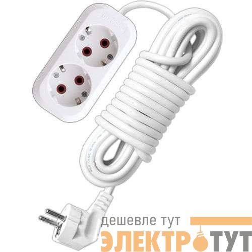 Удлинитель 2х2м с заземл. 10А IP20 ПВС 3х0.75 UNIVersal 553-02