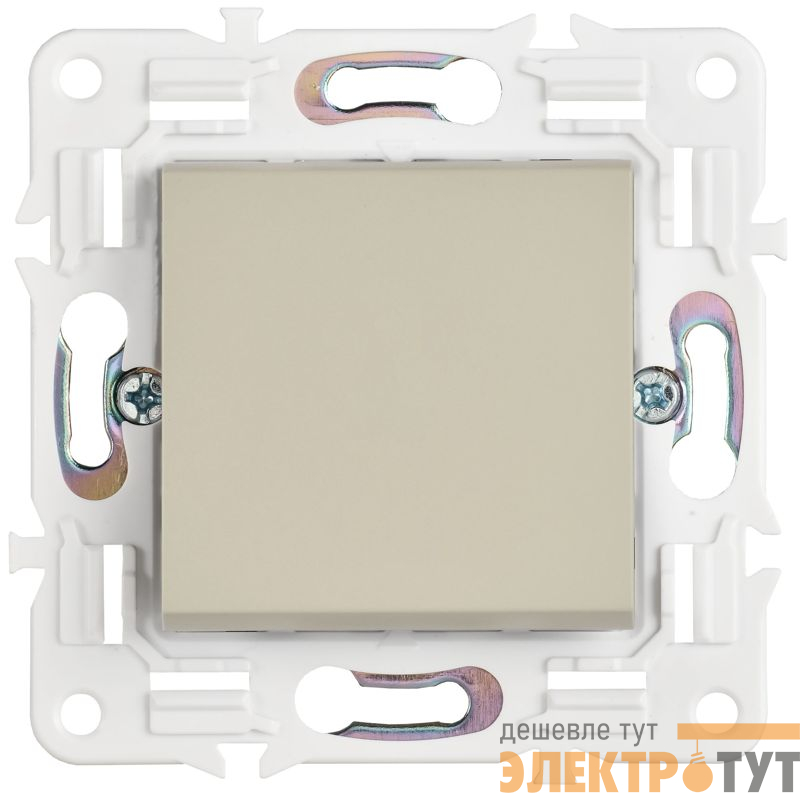 Выключатель кнопочный 1-кл. SKANDY 10А SK-V14B беж. IEK SK-V17-0-10-K10