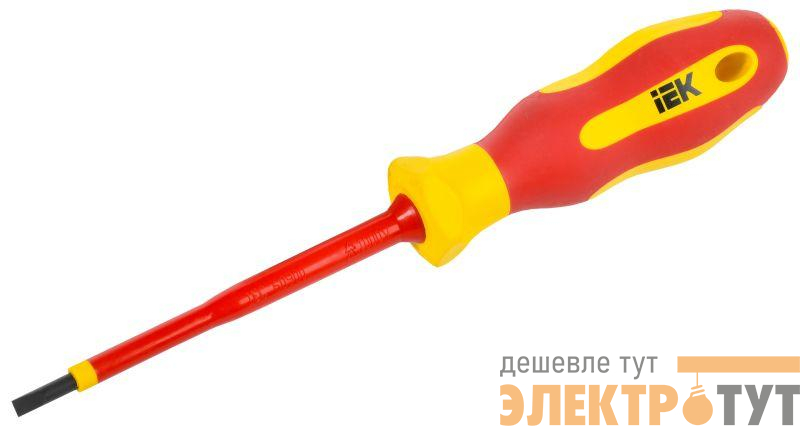 Отвертка диэлектрическая SL4.0х100 Т2 ARMA2L 5 IEK A2L5-SC30-T2-SL-40-100
