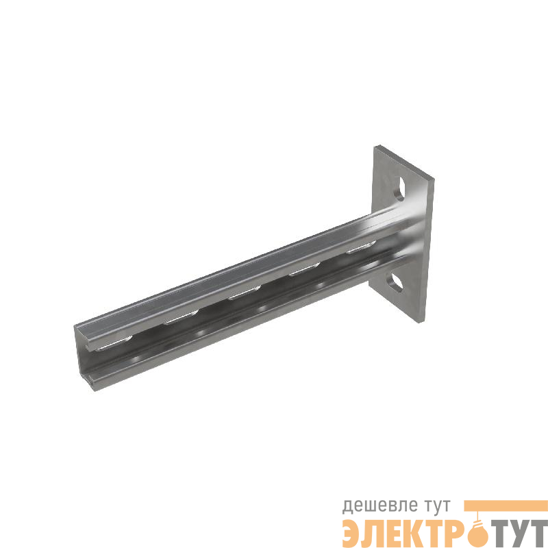 Консоль-Страт одиночная усиленная развернутая 41х21 L200 сталь 2.5мм КМ LO32076