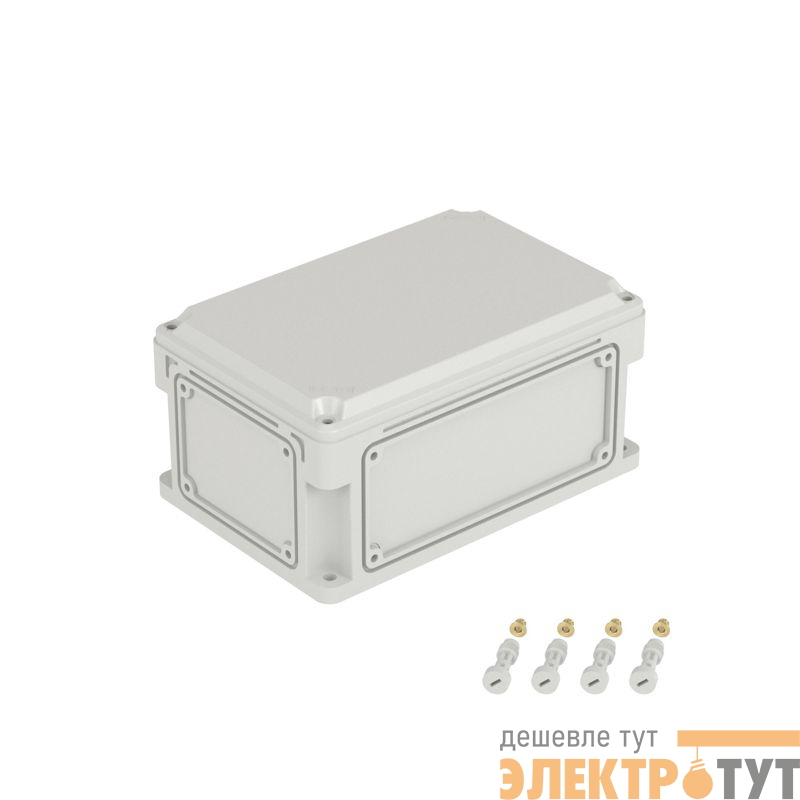 Корпус 300х200х146мм IP67 с непрозр. крышкой 21мм с фланцами пластик. DKC 532210