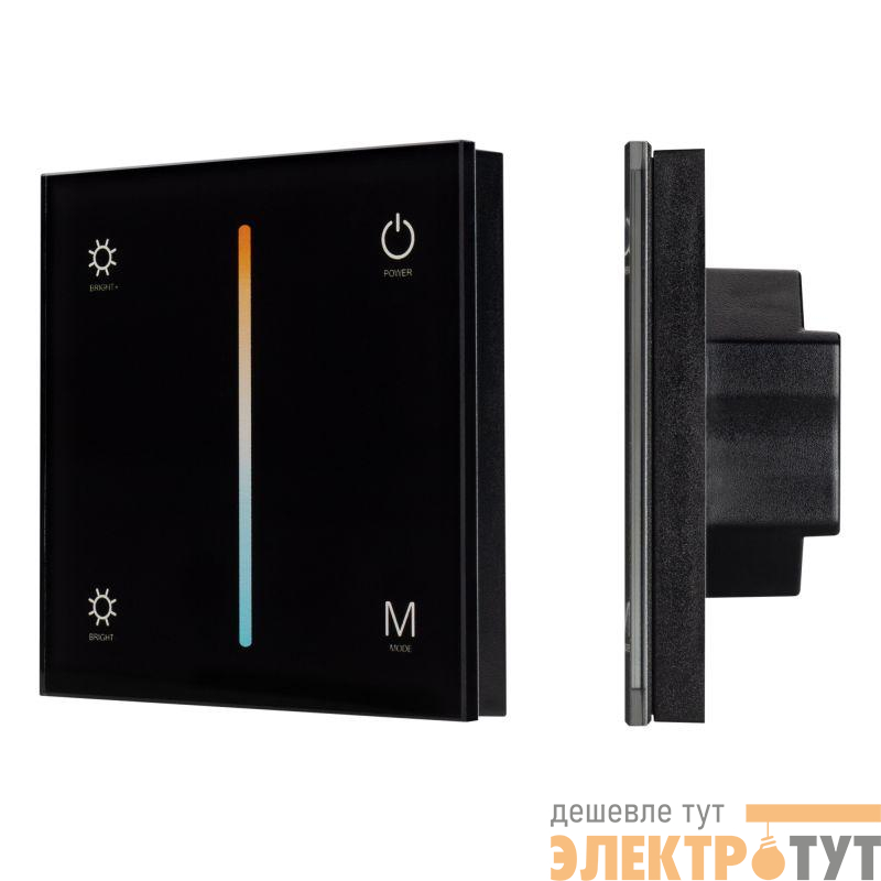 Панель сенсорная SMART-P21-MIX-G-IN 12-24В 4х3А 2.4G IP20 пластик черн. Arlight 033765