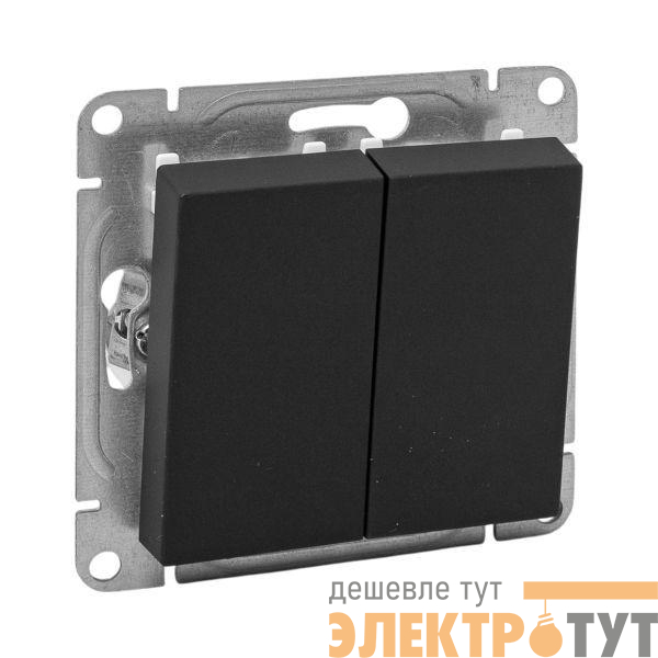 Выключатель 2-кл. СП Эпика механизм черн. EKF UP1-SWB-20