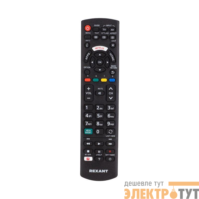 Пульт универсальный для телевизора Panasonic Rexant 38-0008