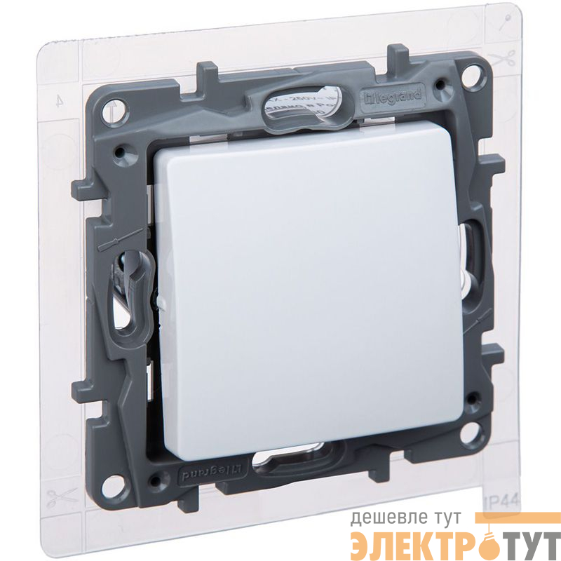 Переключатель 1-кл. Etika 10А IP44 250В безвинтов. зажимы бел. IEK 672207