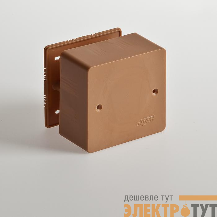 Коробка универсальная для кабель-каналов 85х85х45 корич. IP40 Ruvinil 65015К