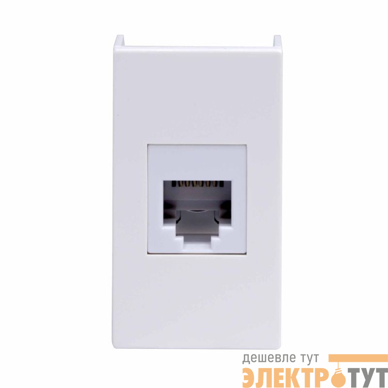 Розетка телефонная 1-м 1мод. Viva RJ12 бел. DKC 45018