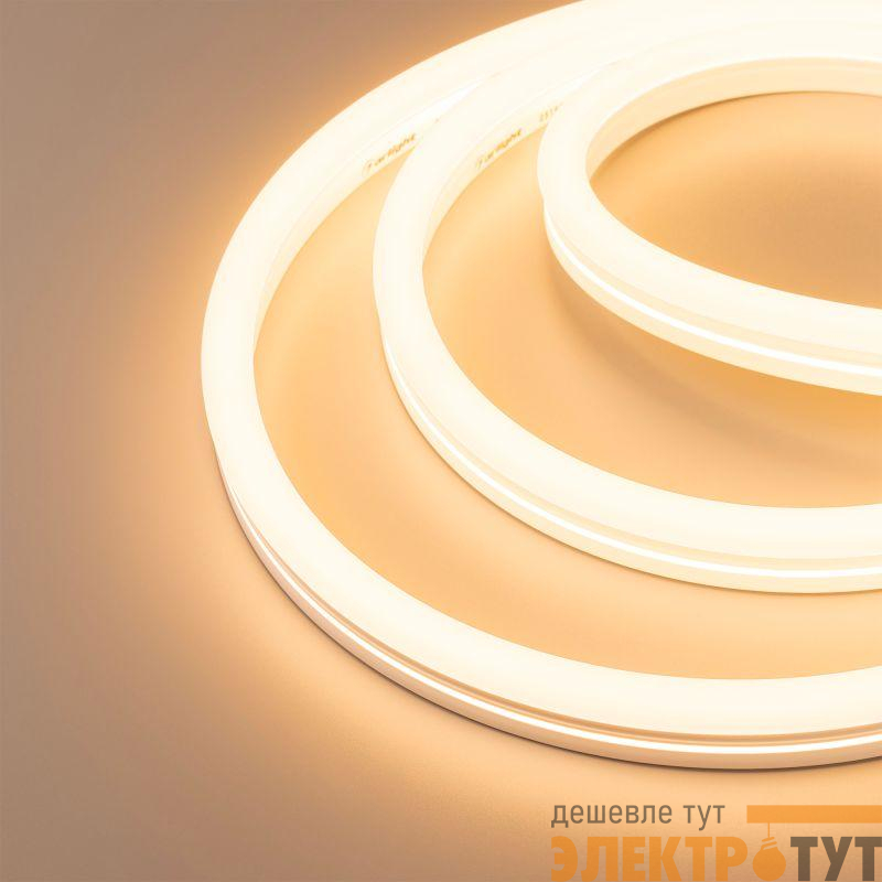 Лента светодиодная MOONLIGHT-SIDE-X336-12х24mm 230V Warm 2400К 11Вт/м IP65 wire x1 грибовидная форма герметичная (уп.50м) Arlight 055521