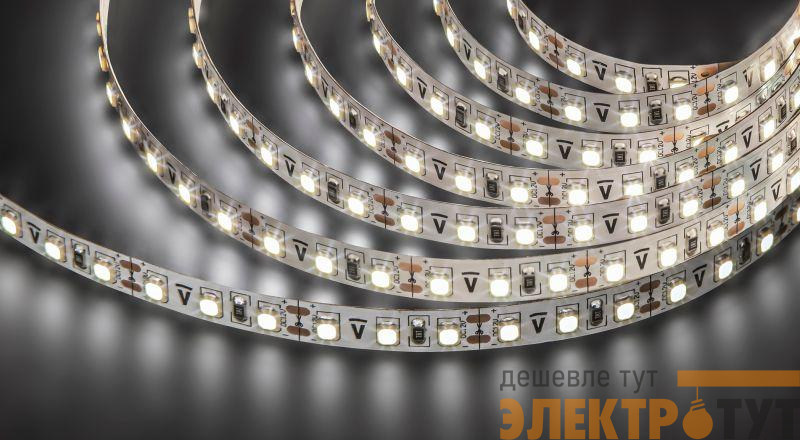 Лента светодиодная 71 408 NLS-3528W120-9.6 IP20 12B R5 9.6Вт/м (уп.5м) Navigator 71408