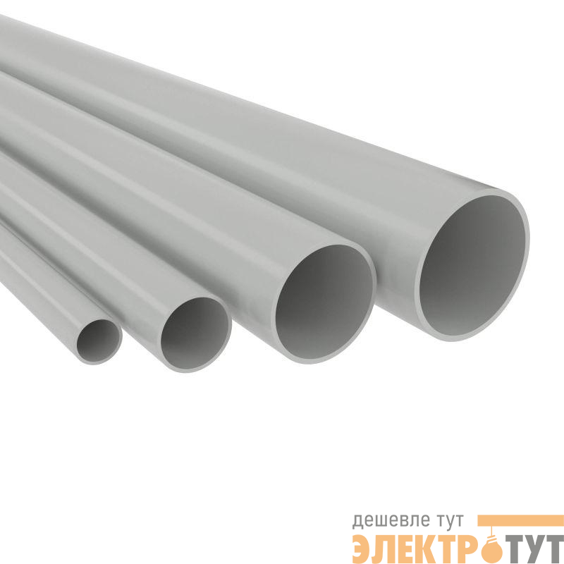 Труба гладкая ПВХ жесткая тяжелая d25мм сер. (дл.3м) DKC 63525