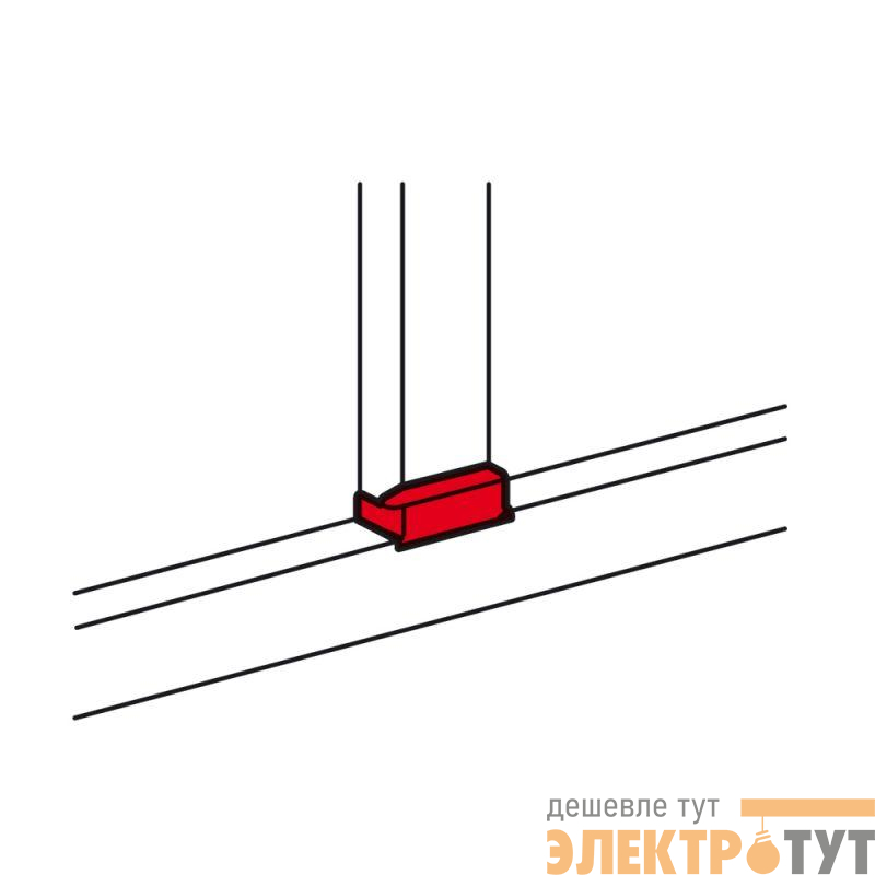 Отвод плоский для односекционных кабель-каналов DLP 35х80/105 50х80/150 Leg 010735