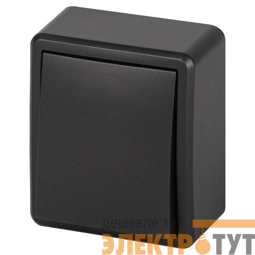 Выключатель 1-кл. ОП Эксперт 11-1201-05 IP20 10АХ-250В антрацит Эра Б0062989
