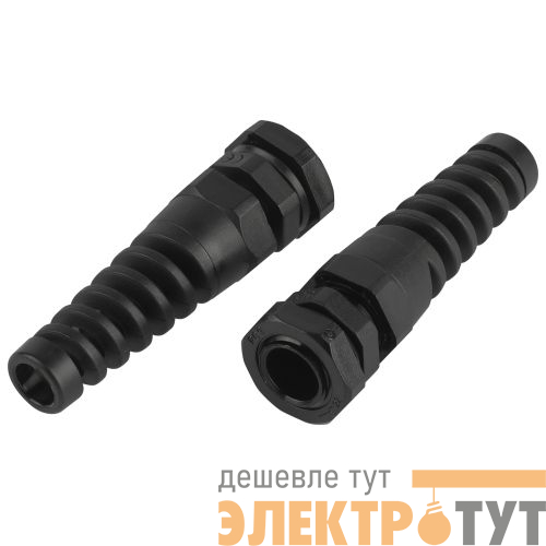 Ввод кабельный (сальник) PGR 9 d4-8мм (d отверст. 16.2мм) IP54 с гибким отводом (уп.10шт) NO-224-250 Эра Б0065192