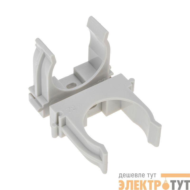 Держатель для труб (клипса) d32мм для монтажного пистолета сер. Rexant 28-0432-1