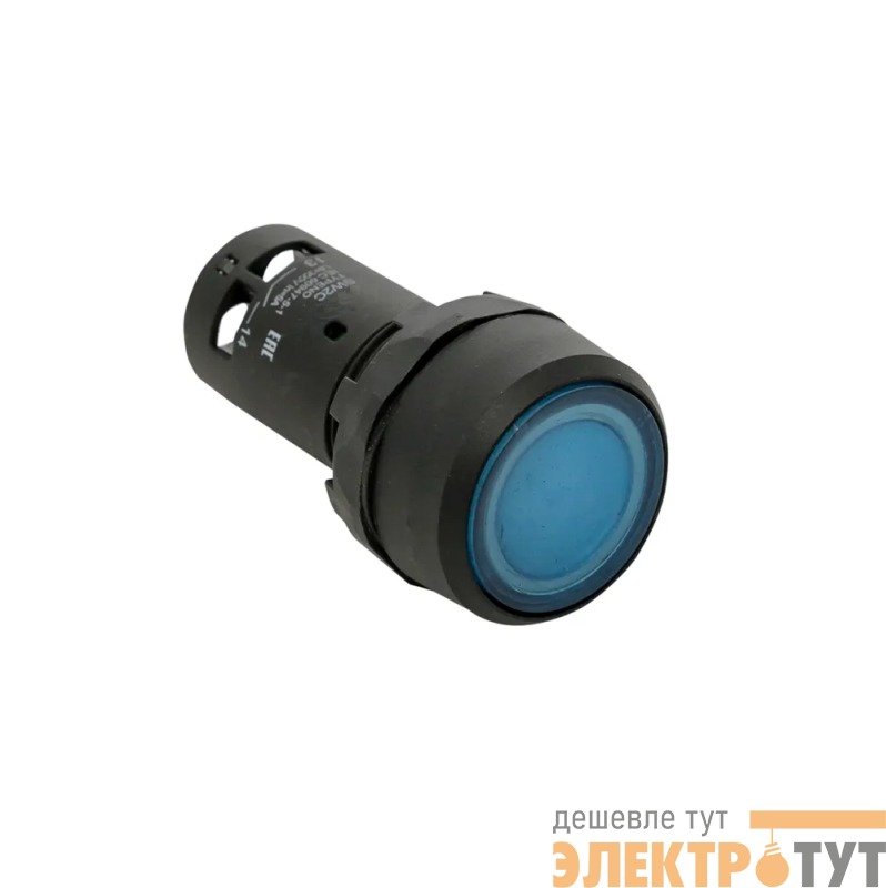 Кнопка с подсветкой OptiSignal Compact D22 С7-PL-M610 син. 1НО 230В AC XB7NW36M1 КЭАЗ 362103