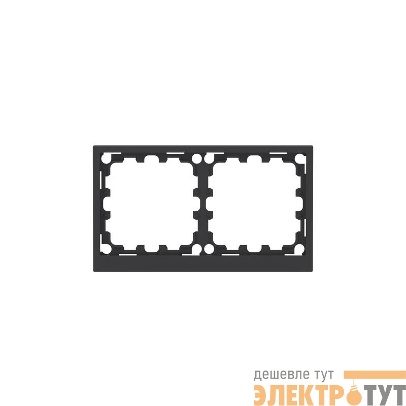 Рамка 2-м KANT черн. уголь DKC 7012904