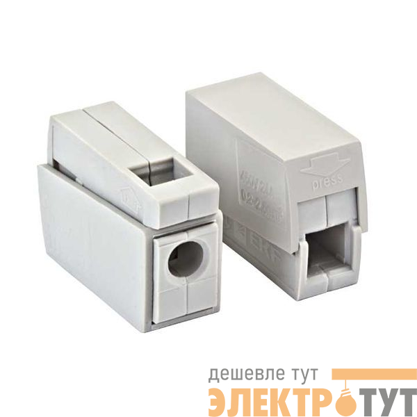 Клемма строительно-монтажная СМК проходная 224-111 1-проводная 1.0-2.5кв.мм (уп.100шт) PROxima EKF plc-smk-111