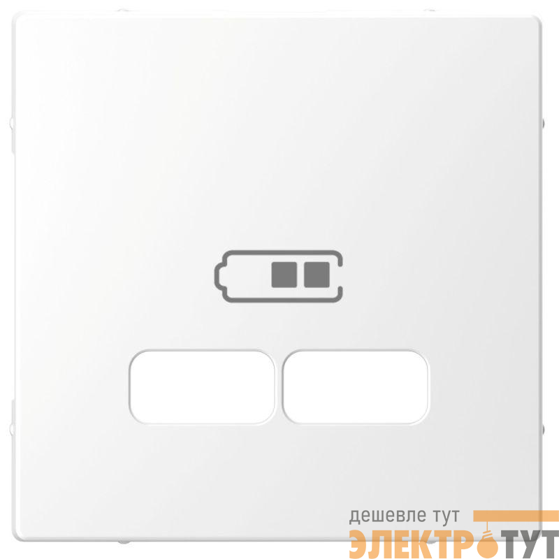 Накладка центральная Merten D-Life для механизма USB 2.1А SD бел. лотос SchE MTN4367-6035