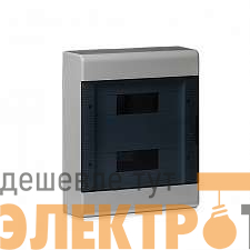 Щиток ОП Тусо 24мод. с прозр. двер. 370х302х95мм сер. Ruvinil 68324СП