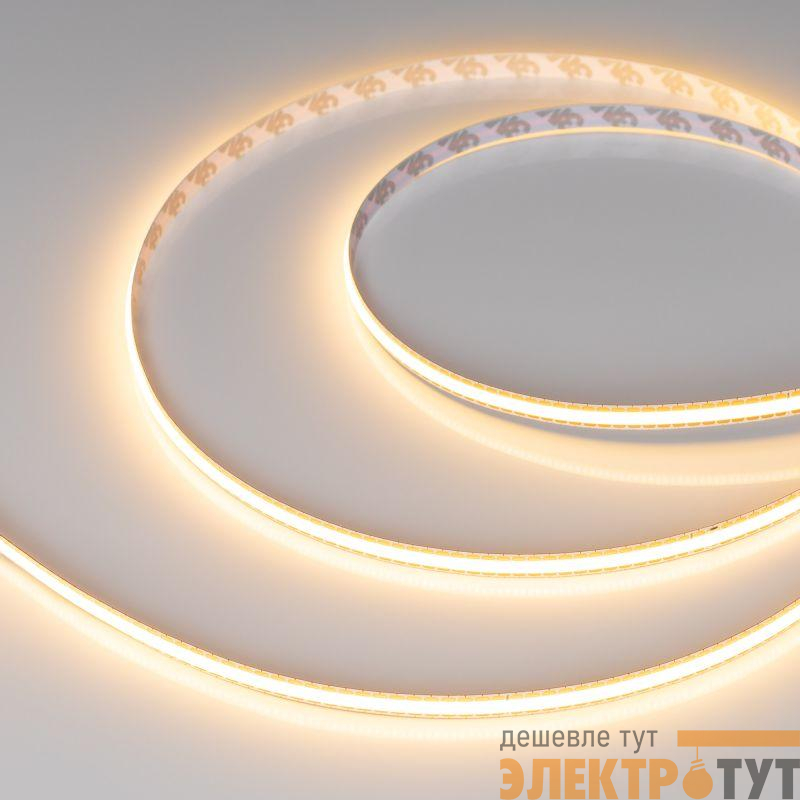 Лента светодиодная COB-X544-8mm 24В Warm 2700К 11Вт/м IP20 FreeCut свободная резка (уп.5м) Arlight 043413(1)