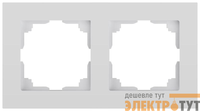 Рамка 2-м СП Accent 6-502-01 бел. Intro Б0063749