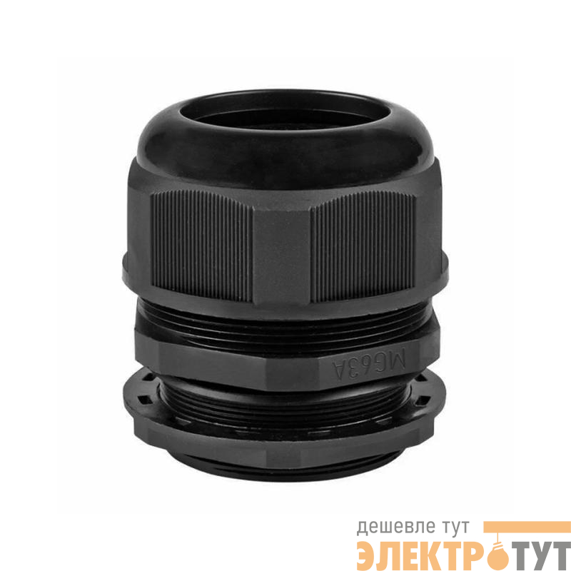Ввод кабельный MG63 IP68 черн. TOKOV ELECTRIC TKE-MG-63-B