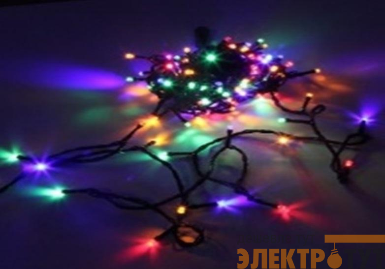 Гирлянда "Нить" 12м DC-ILD120-СM 120 разноцветных светодиодов "кристалл" с контроллером для помещений SHLights 4690601042866