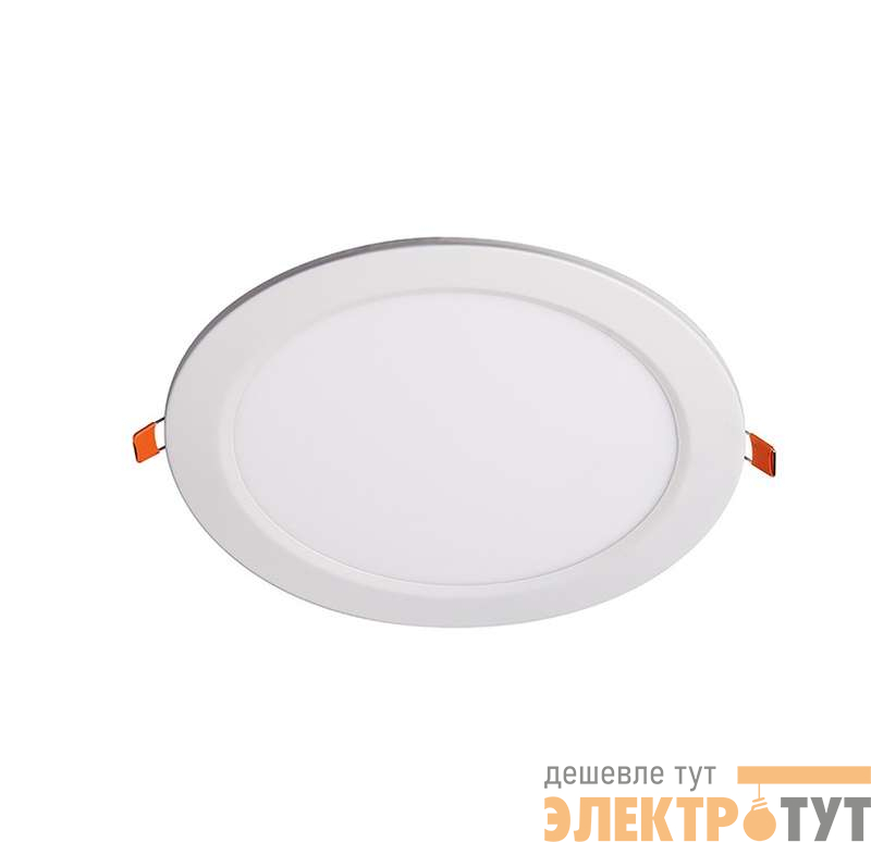 Светильник светодиодный PPL-R 18Вт 4000К IP40 d220мм кругл. ультратонкий встраив. WH ДВО JazzWay 5009738A