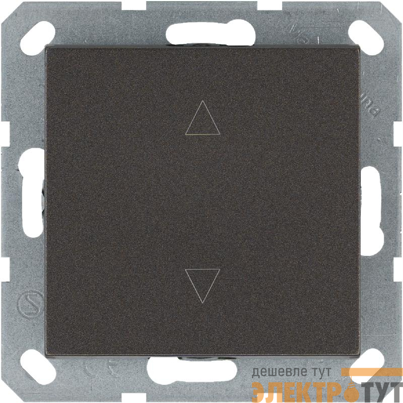 Выключатель для жалюзи 1-кл. 10А IP20 механизм мокко Jasmart G3018Z