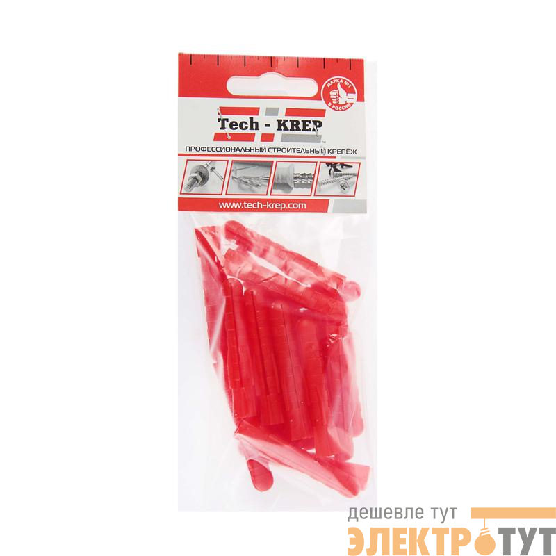 Дюбель распорный 8х50 тип Т трехсегментный (пакет) (уп.20шт) Tech-Krep/Zitar 112956
