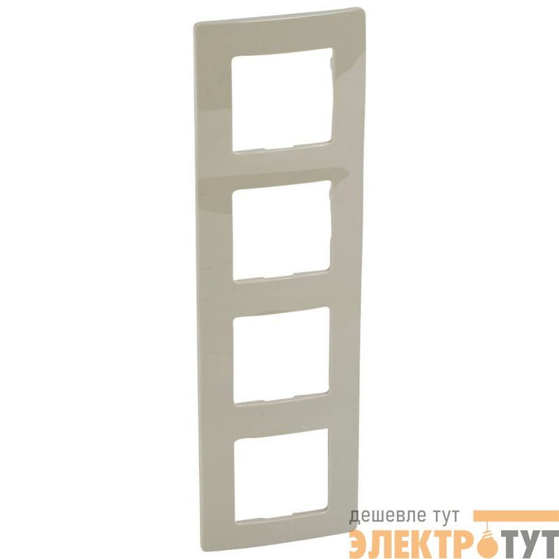 Рамка 4-м СП Etika IP20 светл. галька IEK 672524