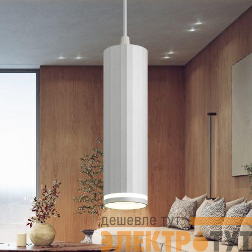 Светильник подвесной (подвес) PL19 WH MR16 GU10 потолочный цилиндр бел. ЭРА Б0058491