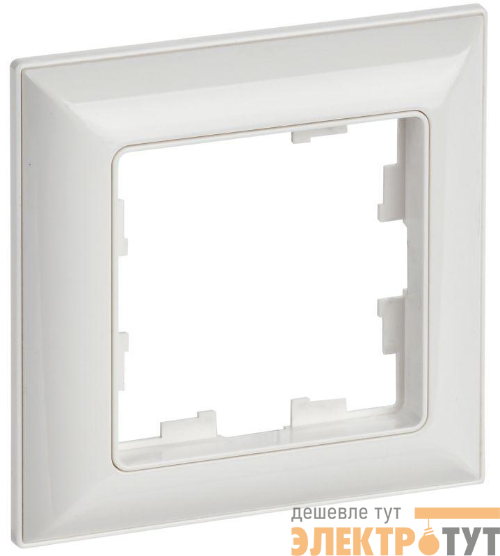 Рамка 1-м BRITE РУ-1-Бр бел./бел. IEK BR-M12-12-K01