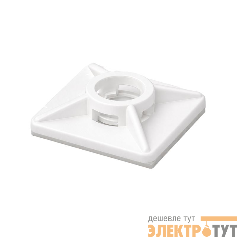 База монтажная самоклеящаяся 28х28 бел. (уп.100шт) DKC 25473SR