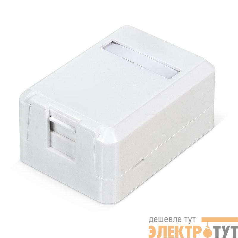 Корпус настенной розетки для установки 1-ой вставки типа Keystone Jack Д WRline WR-MB-1 бел. Hyperline 505219