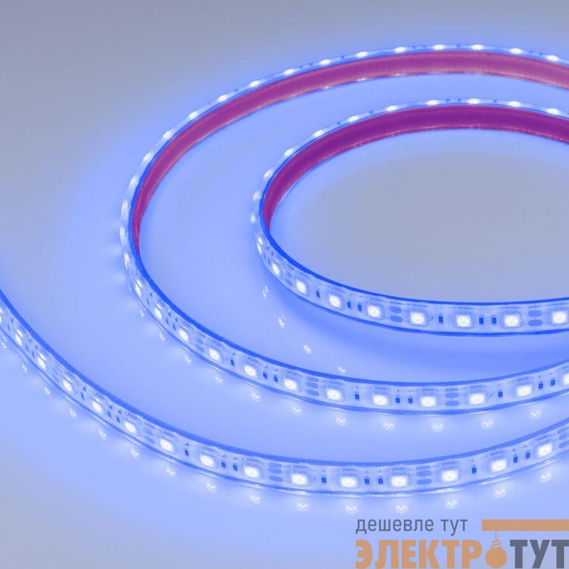 Лента светодиодная RTW-PFS-B60-13mm 12V Blue 14.4Вт/м IP68 5060 герметичная (уп.5м) Arlight 036280