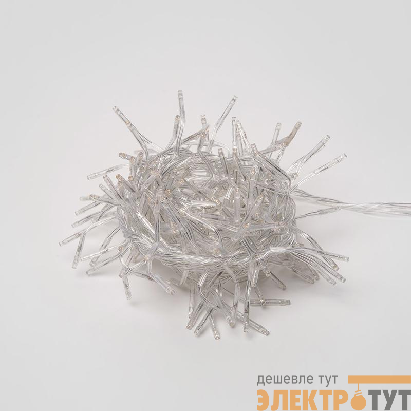 Гирлянда светодиодная ULD-S0300-200/DTA WARM WHITE IP20 FIRECRACKER с контроллером «Фейерверк» 3м тепл. бел. свет провод прозр. Uniel UL-00005477