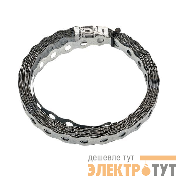 Лента монтажная перфорир. 17х0.55мм волна (уп.10м) EKF lpmv17x0.55-10